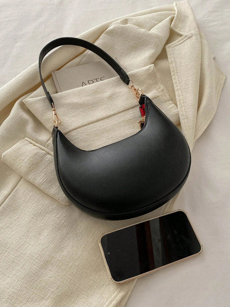 Bolsa Praga | Bolsa Feminina Meia-Lua Minimalista e Elegante - Menta Chic