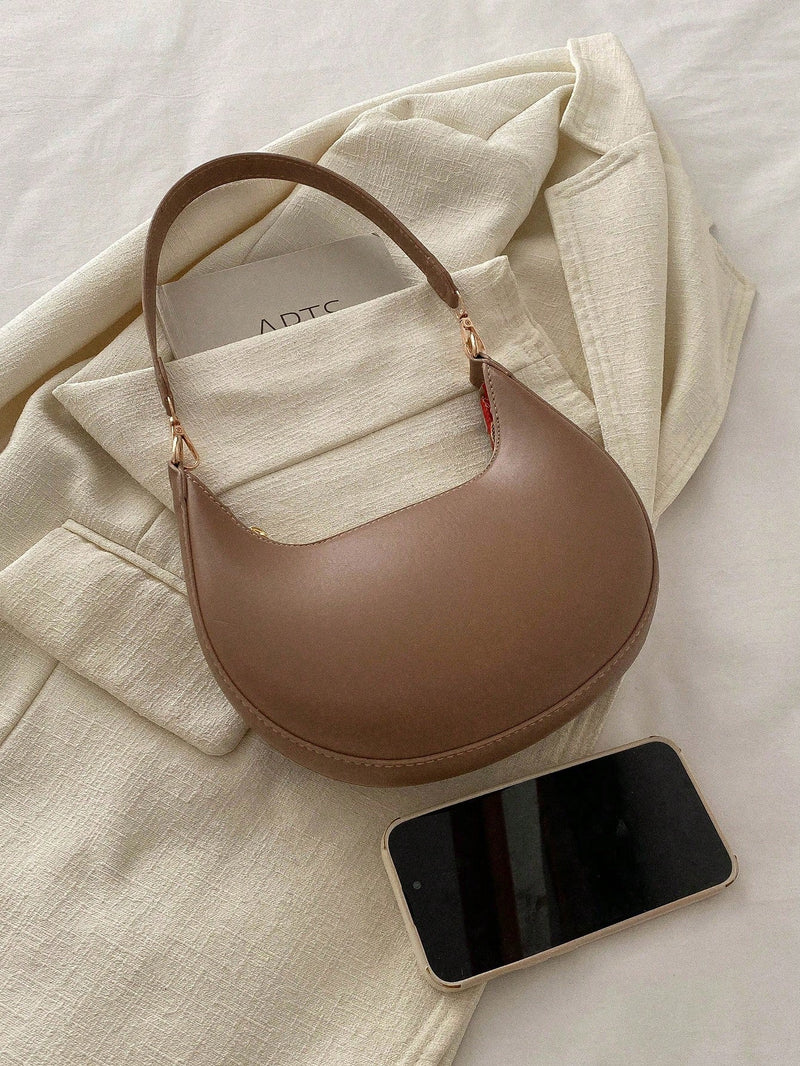Bolsa Praga | Bolsa Feminina Meia-Lua Minimalista e Elegante - Menta Chic