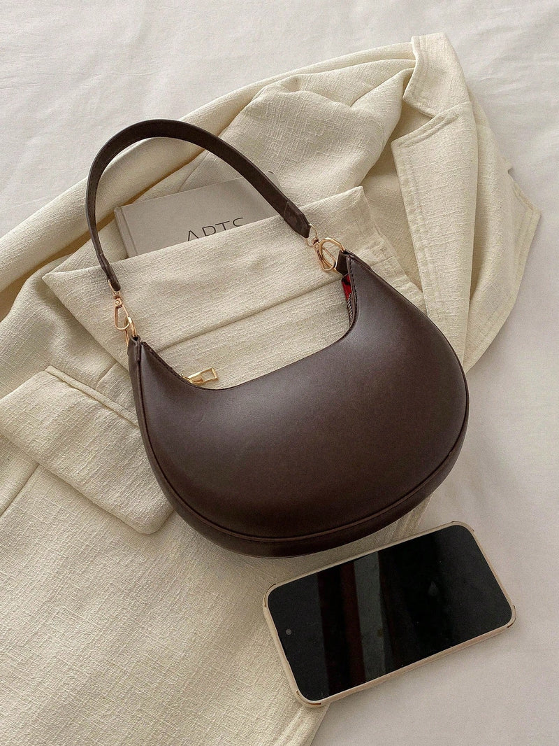 Bolsa Praga | Bolsa Feminina Meia-Lua Minimalista e Elegante - Menta Chic