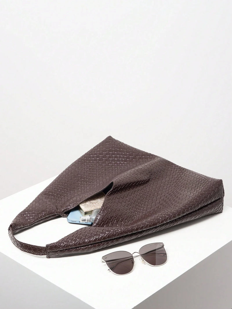 Bolsa Antuérpia | Bolsa Feminina Triangular Texturizada, Elegante e Atemporal - Menta Chic