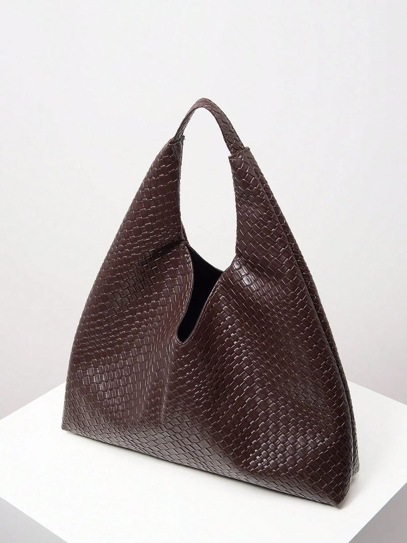 Bolsa Antuérpia | Bolsa Feminina Triangular Texturizada, Elegante e Atemporal - Menta Chic