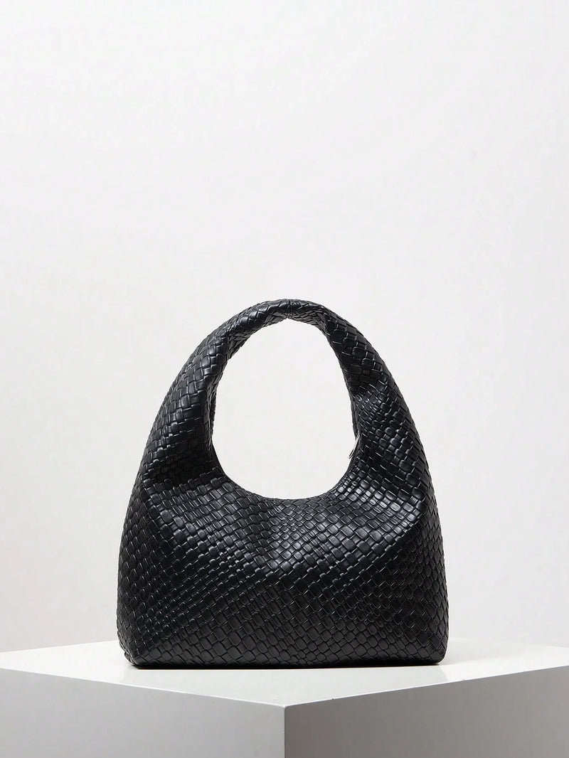 Bolsa Amalfi | Bolsa Hobo Feminina Texturizada, Elegante e Atemporal - Menta Chic