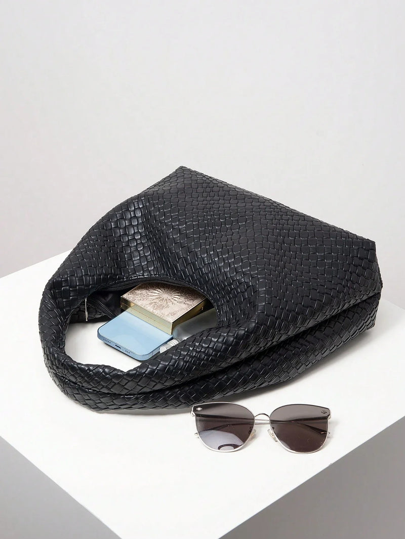 Bolsa Amalfi | Bolsa Hobo Feminina Texturizada, Elegante e Atemporal - Menta Chic