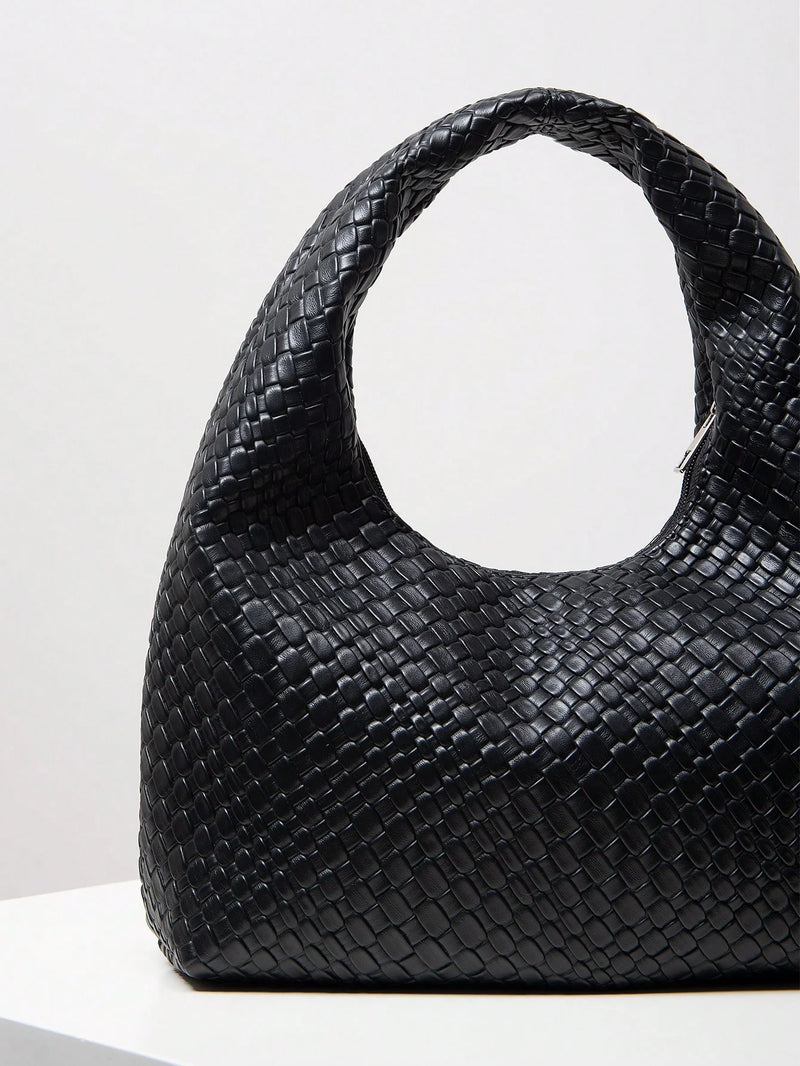 Bolsa Amalfi | Bolsa Hobo Feminina Texturizada, Elegante e Atemporal - Menta Chic