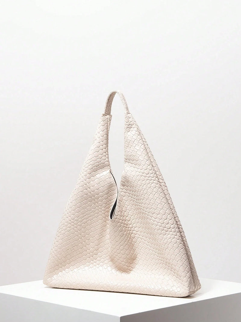 Bolsa Antuérpia | Bolsa Feminina Triangular Texturizada, Elegante e Atemporal - Menta Chic