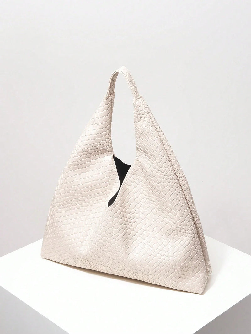 Bolsa Antuérpia | Bolsa Feminina Triangular Texturizada, Elegante e Atemporal - Menta Chic