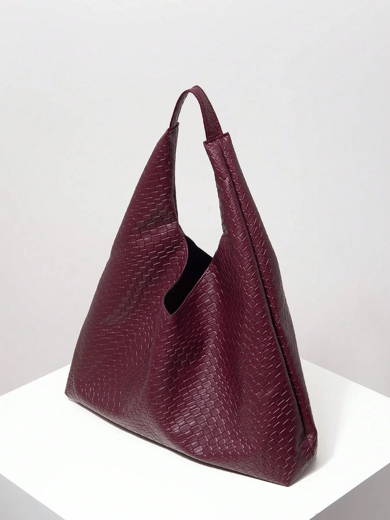 Bolsa Antuérpia | Bolsa Feminina Triangular Texturizada, Elegante e Atemporal - Menta Chic