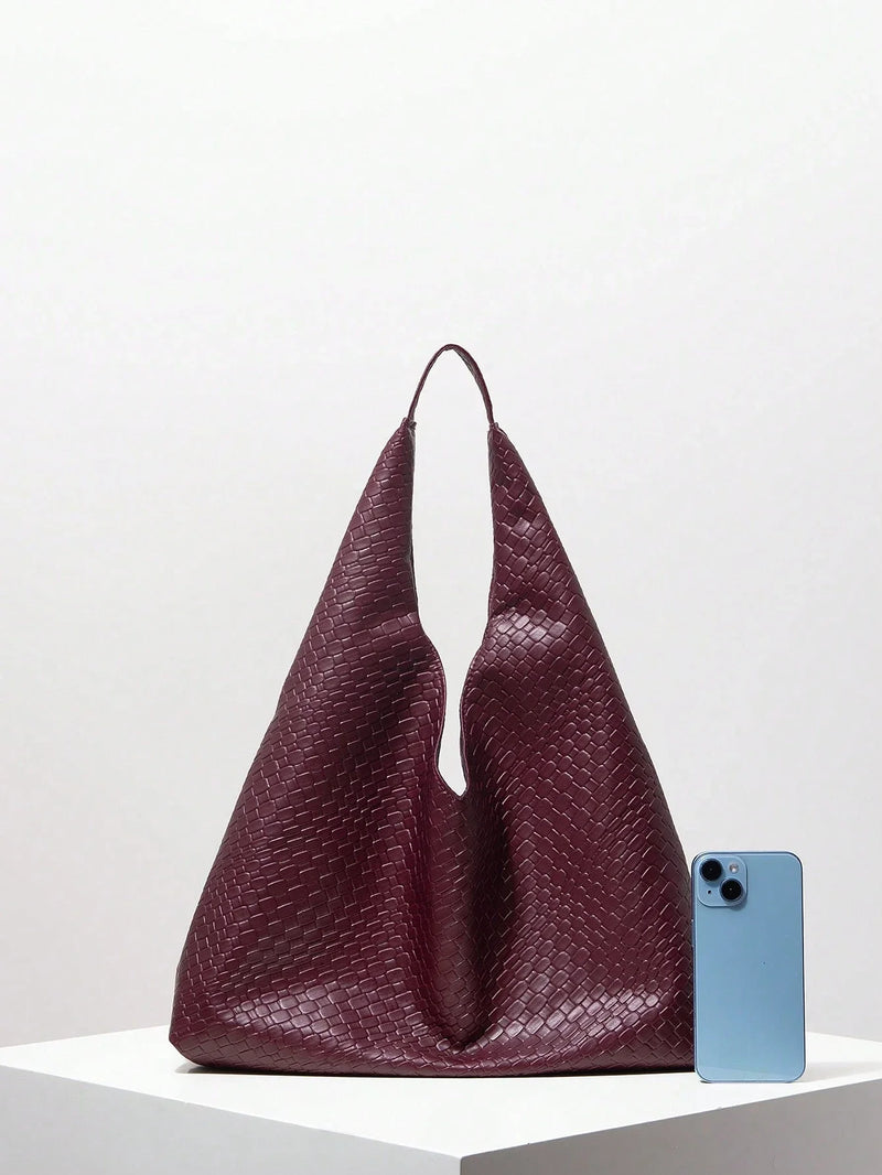 Bolsa Antuérpia | Bolsa Feminina Triangular Texturizada, Elegante e Atemporal - Menta Chic