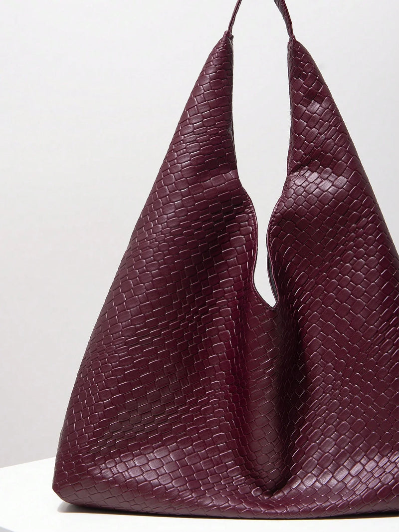 Bolsa Antuérpia | Bolsa Feminina Triangular Texturizada, Elegante e Atemporal - Menta Chic