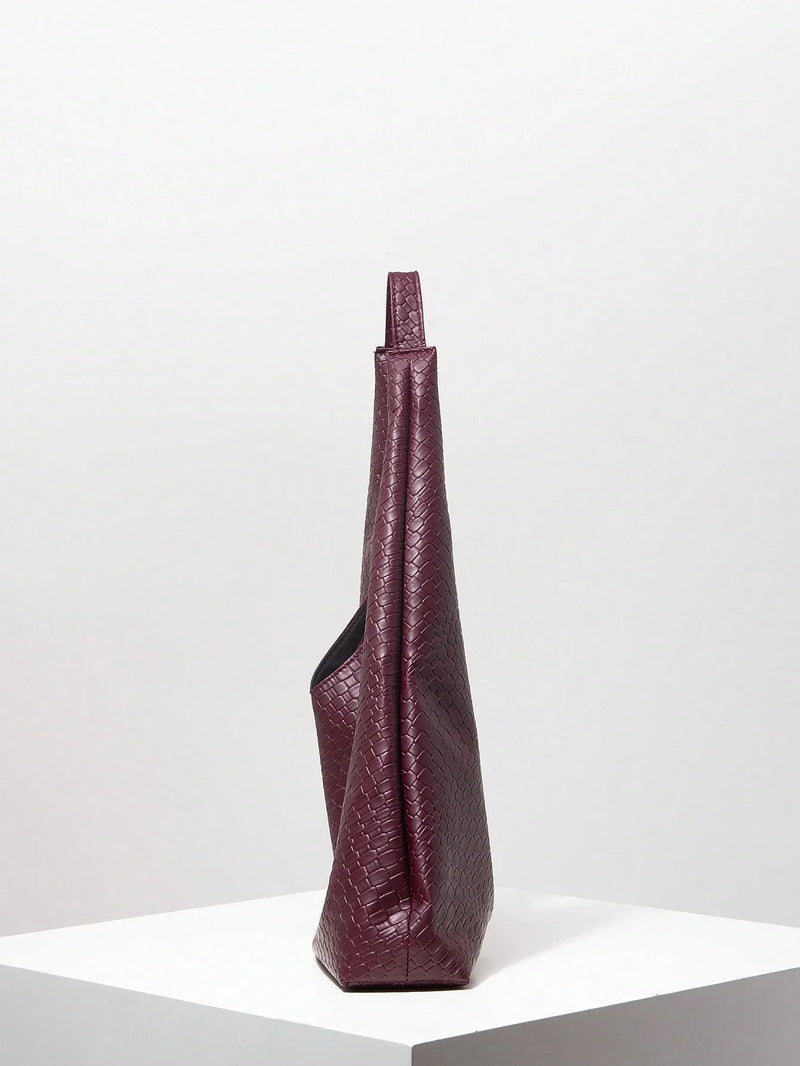 Bolsa Antuérpia | Bolsa Feminina Triangular Texturizada, Elegante e Atemporal - Menta Chic