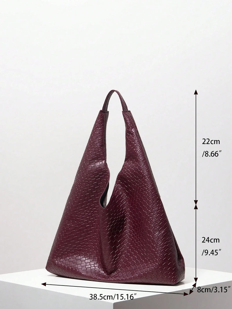Bolsa Antuérpia | Bolsa Feminina Triangular Texturizada, Elegante e Atemporal - Menta Chic