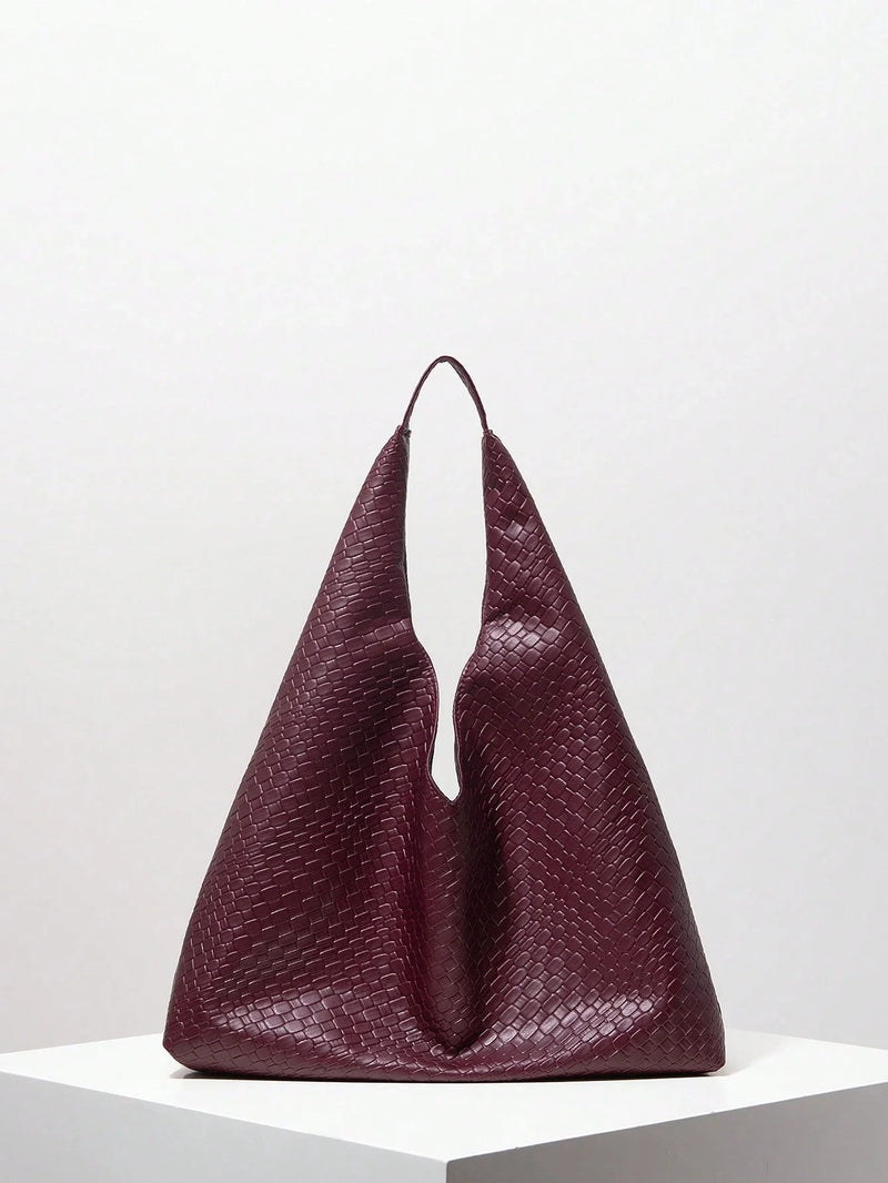 Bolsa Antuérpia | Bolsa Feminina Triangular Texturizada, Elegante e Atemporal - Menta Chic