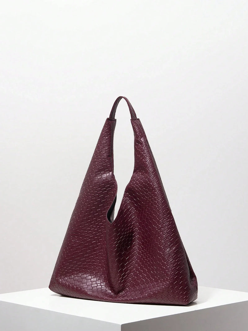 Bolsa Antuérpia | Bolsa Feminina Triangular Texturizada, Elegante e Atemporal - Menta Chic