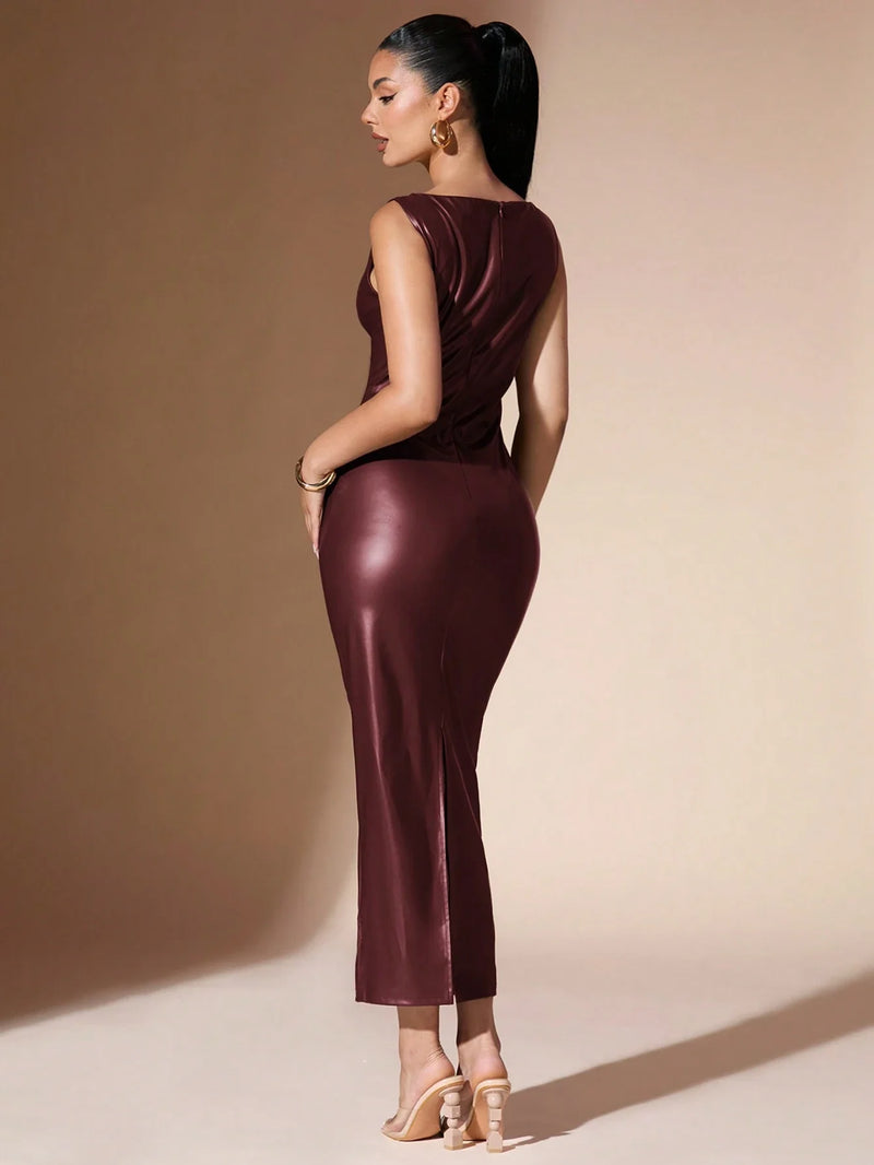Vestido Ravenna - Couro Sintético | Menta Chic