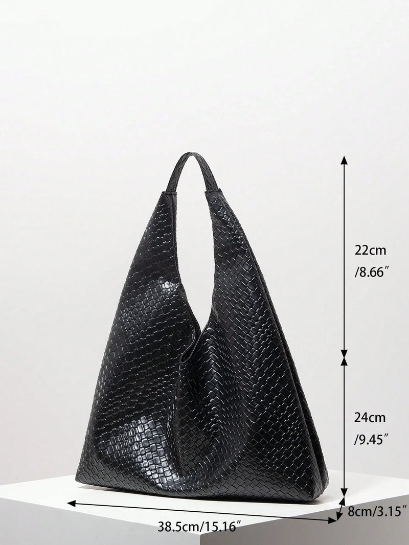 Bolsa Antuérpia | Bolsa Feminina Triangular Texturizada, Elegante e Atemporal - Menta Chic