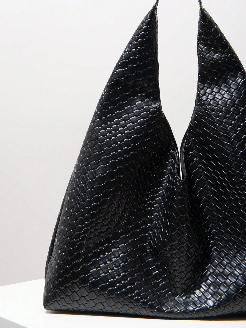 Bolsa Antuérpia | Bolsa Feminina Triangular Texturizada, Elegante e Atemporal - Menta Chic