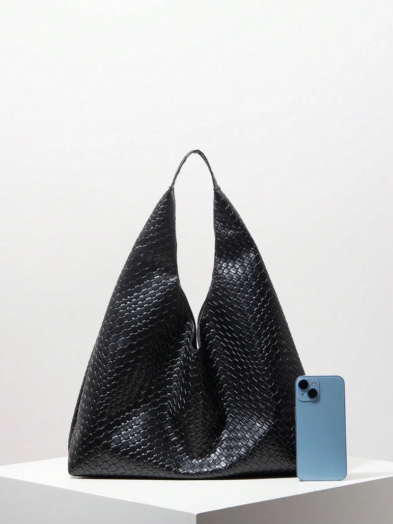 Bolsa Antuérpia | Bolsa Feminina Triangular Texturizada, Elegante e Atemporal - Menta Chic