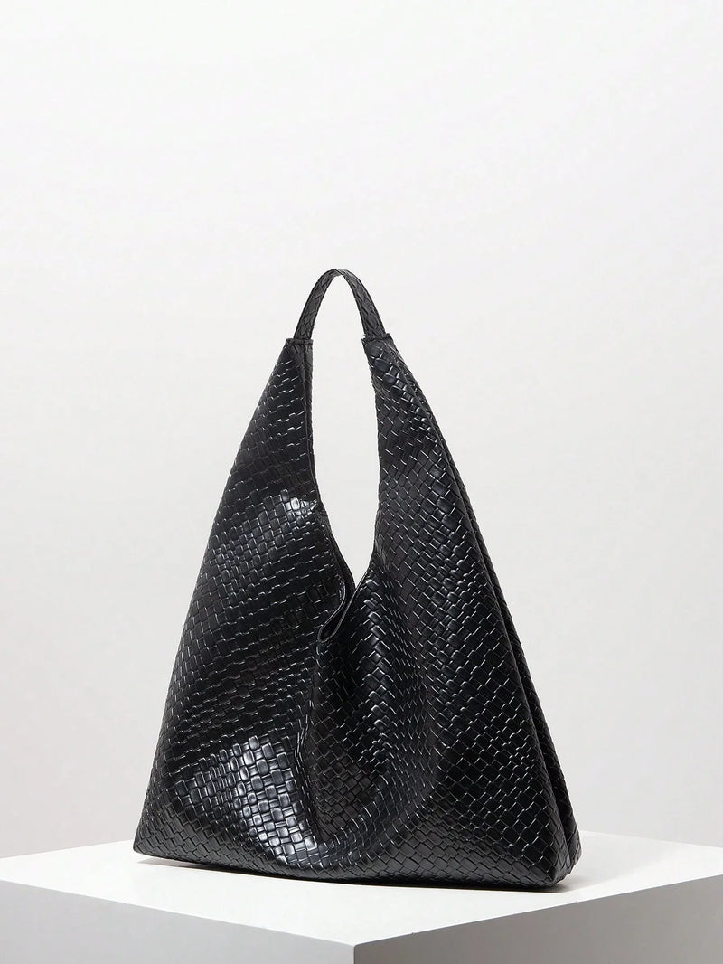Bolsa Antuérpia | Bolsa Feminina Triangular Texturizada, Elegante e Atemporal - Menta Chic