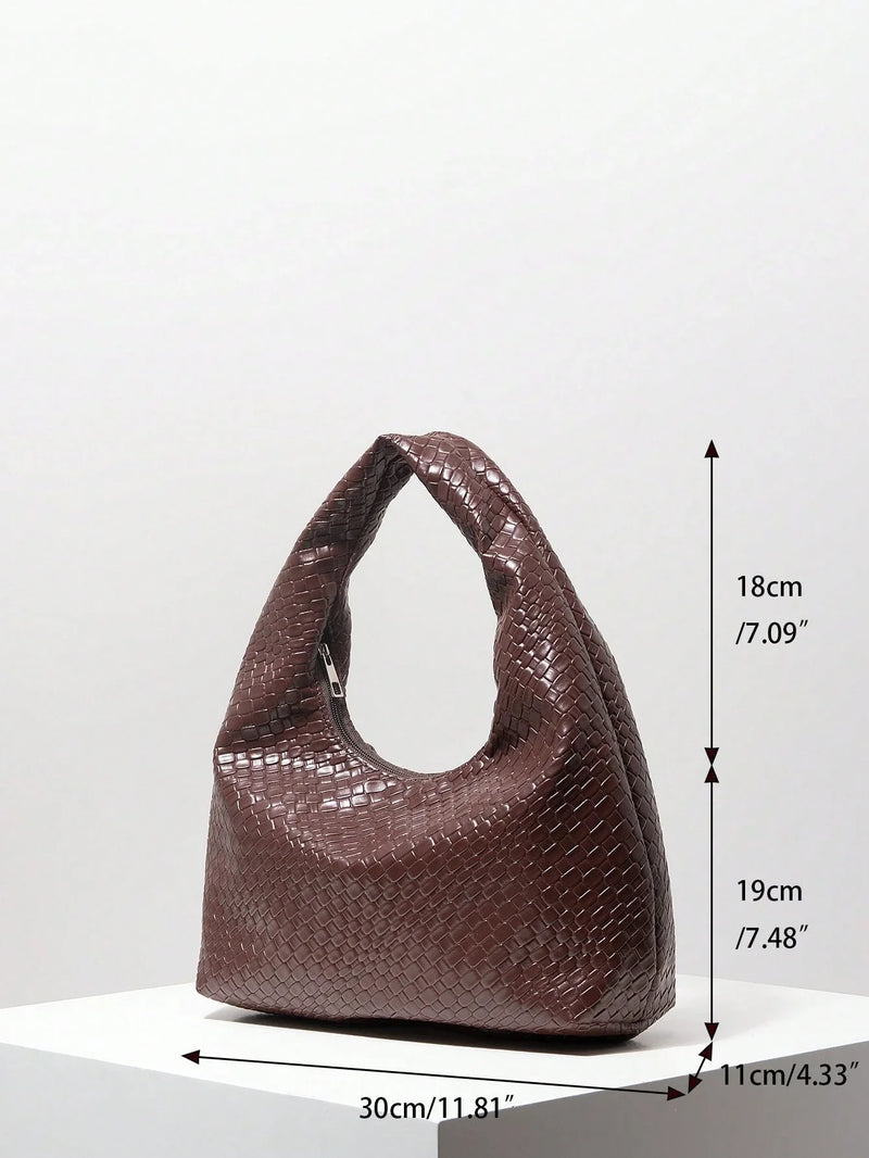 Bolsa Amalfi | Bolsa Hobo Feminina Texturizada, Elegante e Atemporal - Menta Chic