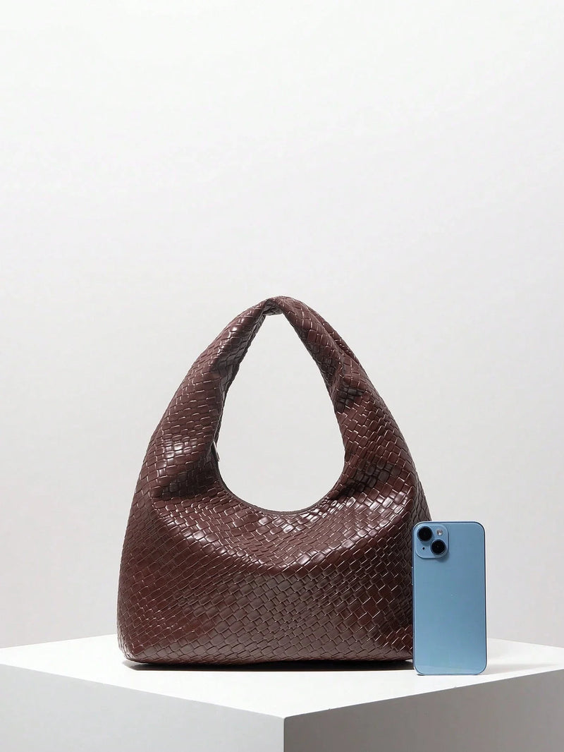 Bolsa Amalfi | Bolsa Hobo Feminina Texturizada, Elegante e Atemporal - Menta Chic