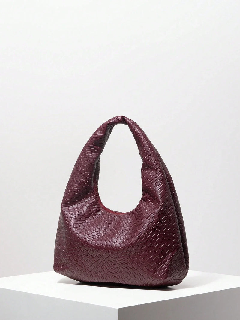 Bolsa Amalfi | Bolsa Hobo Feminina Texturizada, Elegante e Atemporal - Menta Chic