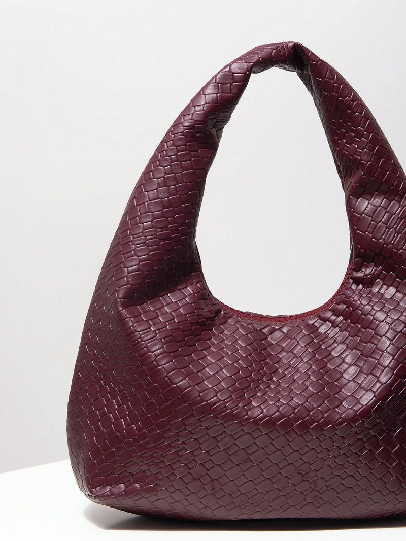 Bolsa Amalfi | Bolsa Hobo Feminina Texturizada, Elegante e Atemporal - Menta Chic