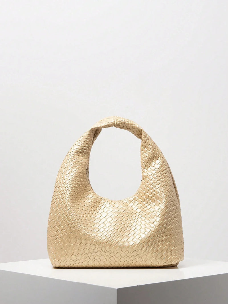 Bolsa Amalfi | Bolsa Hobo Feminina Texturizada, Elegante e Atemporal - Menta Chic