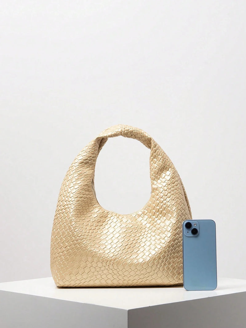 Bolsa Amalfi | Bolsa Hobo Feminina Texturizada, Elegante e Atemporal - Menta Chic