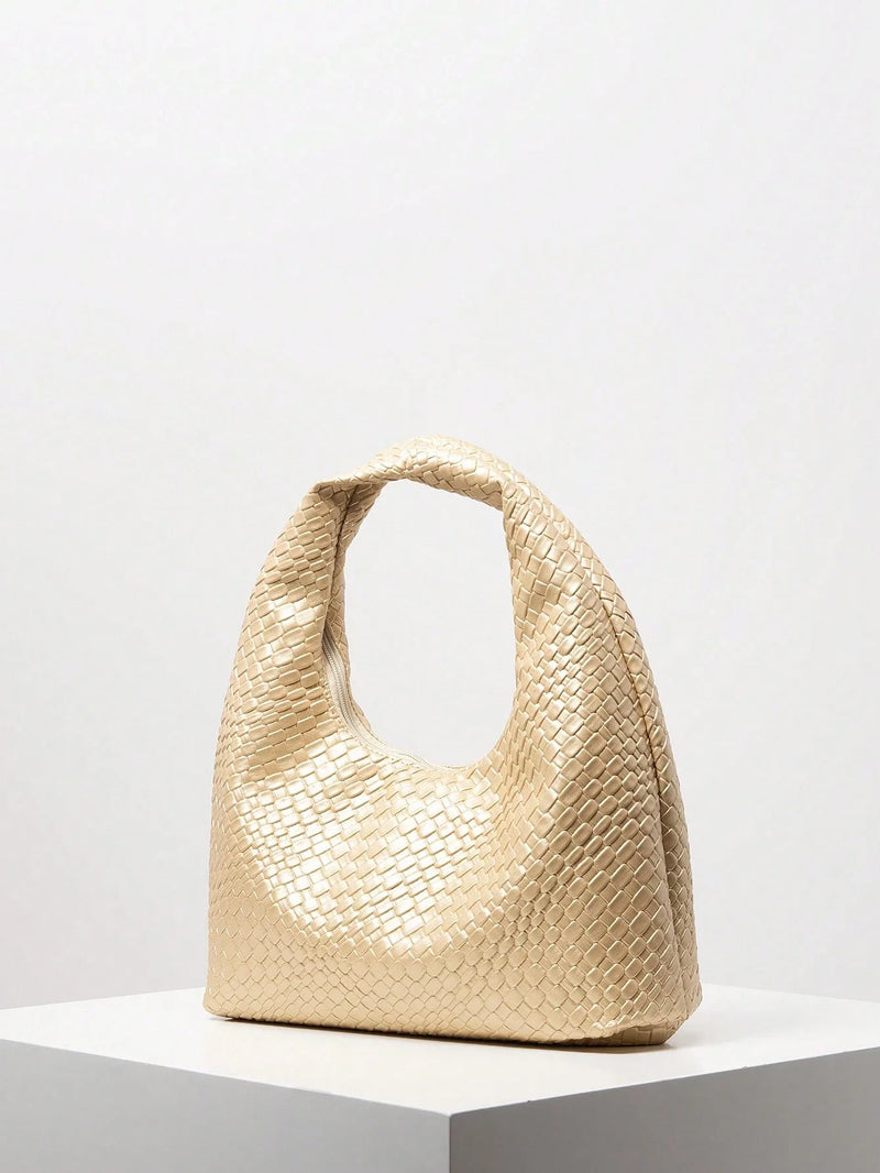 Bolsa Amalfi | Bolsa Hobo Feminina Texturizada, Elegante e Atemporal - Menta Chic