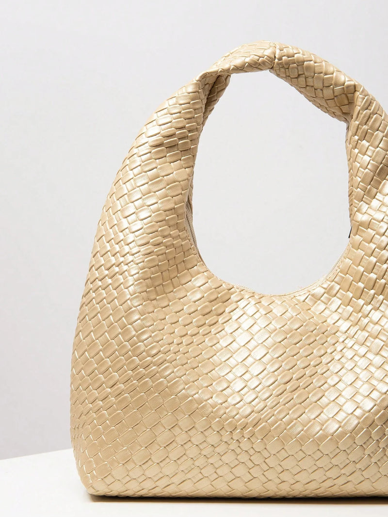 Bolsa Amalfi | Bolsa Hobo Feminina Texturizada, Elegante e Atemporal - Menta Chic