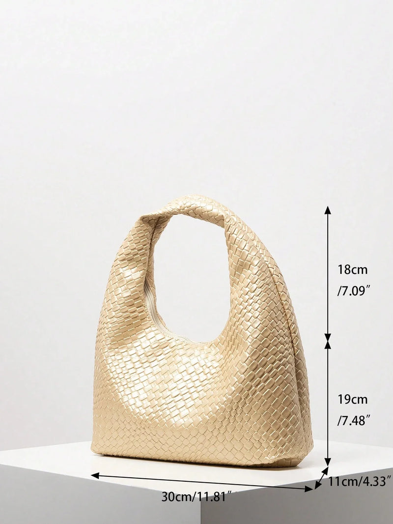 Bolsa Amalfi | Bolsa Hobo Feminina Texturizada, Elegante e Atemporal - Menta Chic