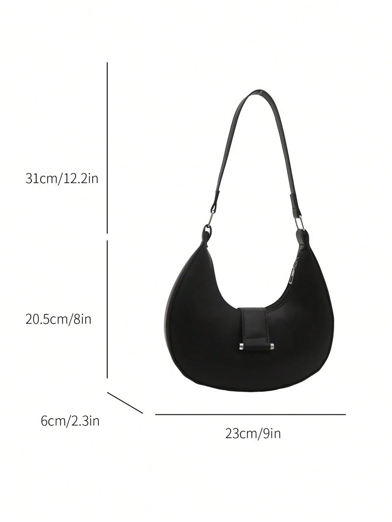Bolsa Praga | Bolsa Feminina Meia-Lua Minimalista e Elegante - Menta Chic