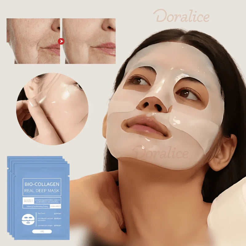 Collagen Glow - Máscara Facial  para hidratação e reparação - 🔥Kit 4 Máscaras🔥