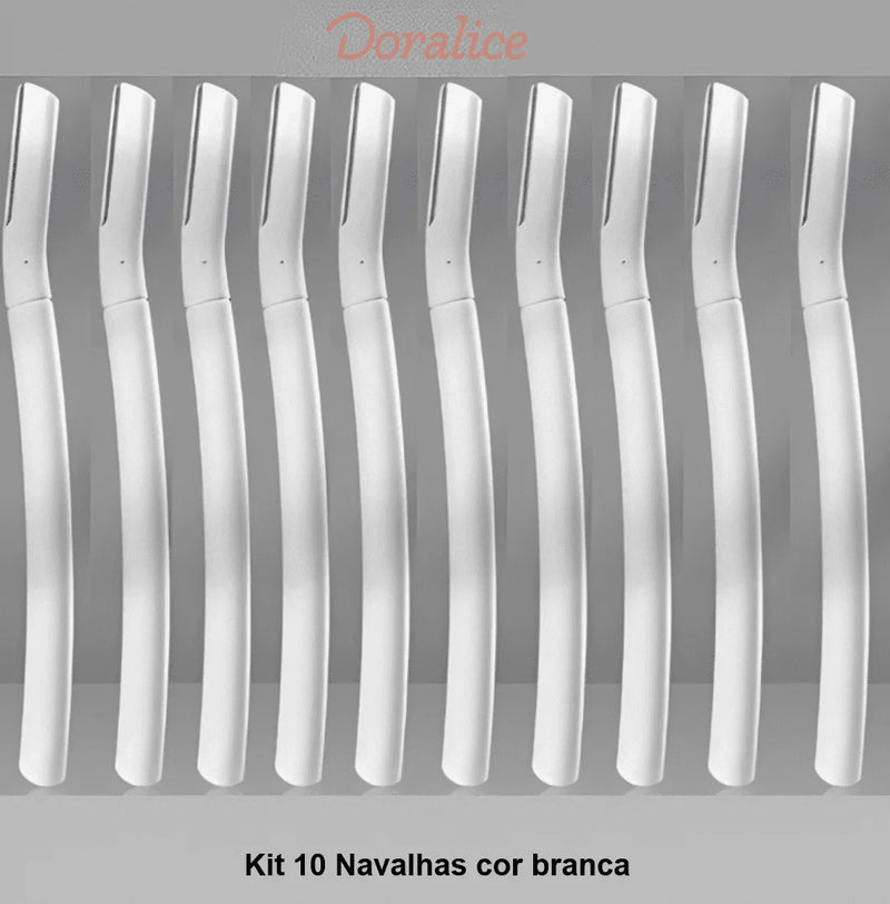 SedaGlide - Kit de 10 Navalhas Faciais