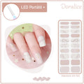 KIT LED Portátil + Unhas Adesivas em gel